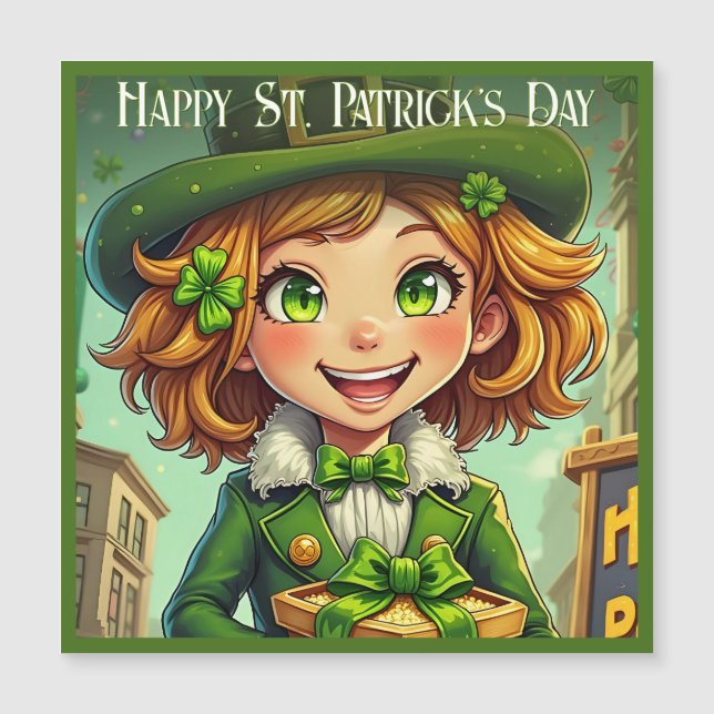 Cheerful Leprechaun - Saint Patrick's Day Lucky Ch (Devant)