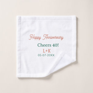 Cheers 40 joyeux anniversaire orange vert nom date