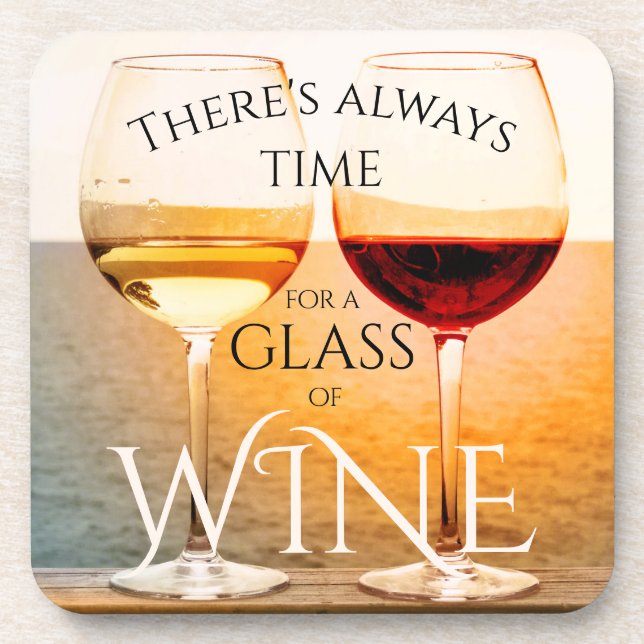 Cheers artistiques Dessous de verre de vin et d'oc (Devant)