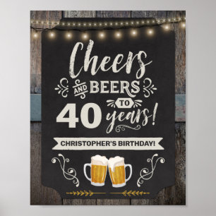 Cheers & Beers 40e Affiche de bienvenue