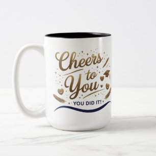 Cheers Grad - Mug à deux tons 15oz