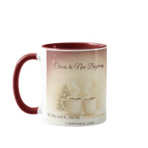 Cheers to New Beginnings | Custom Holiday Mug 2026