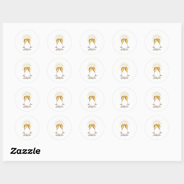 Cheers to Sparkling 2026 Sticker (Feuille)