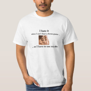 Cheese Grater Abs - T-Shirt amusant