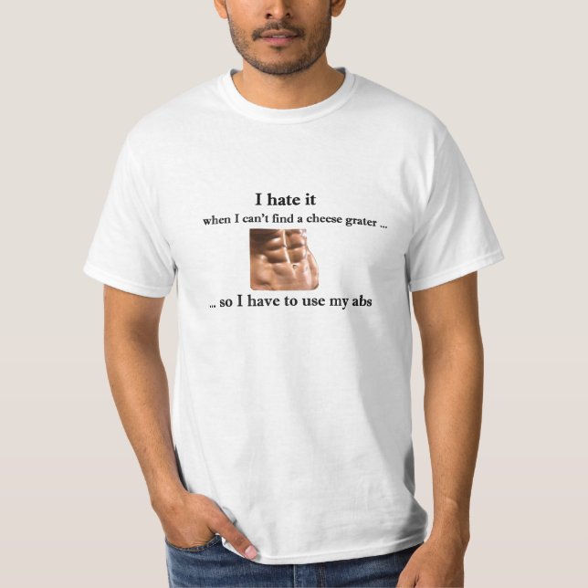 Cheese Grater Abs - T-shirt amusant (Devant)