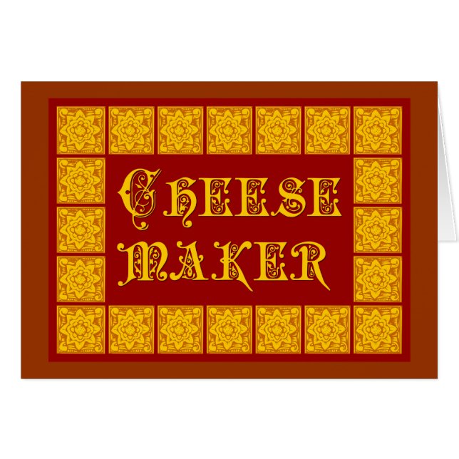 Cheese Maker Cuisine Vintage Art (Devant horizontal)