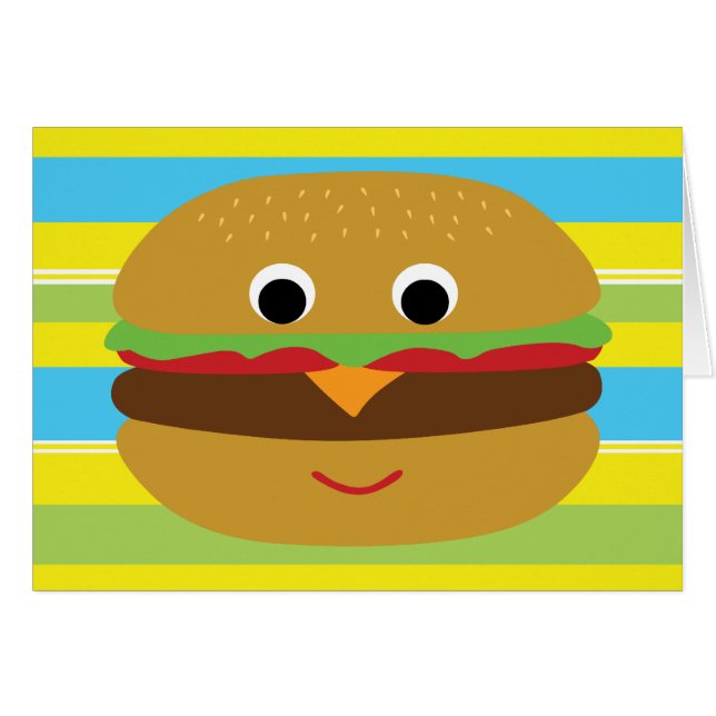 Cheeseburger rétro (Devant horizontal)
