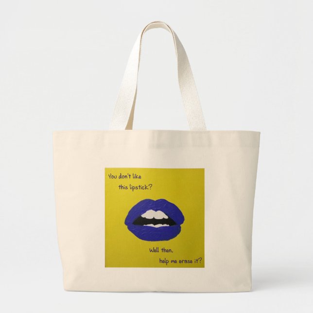Cheesy Lines for Valentine's Large Tote Bag (Devant)
