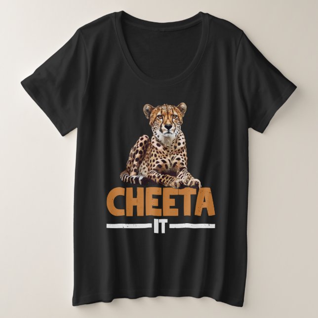 Cheeta It Fast Cheetah Wildlife Runner Graphic - (Design devant)
