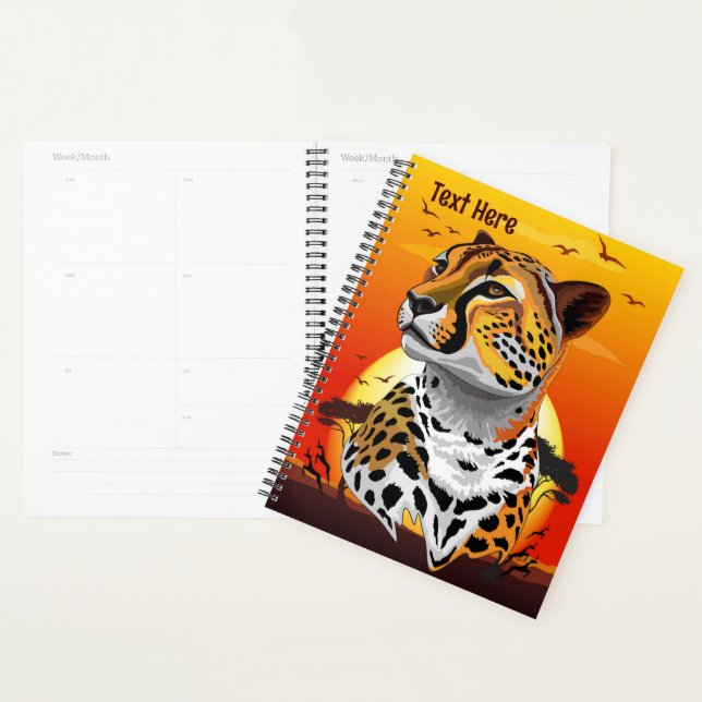 Cheetah African Feline Wild Animal (Devant avec enveloppe)