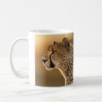 Cheetah café tasse animal africain faune gros chat