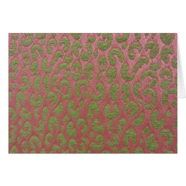Cheetah en rose et vert (Devant horizontal)