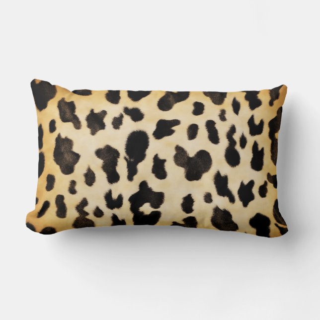 Cheétah exotique Imprimer Lumbar Lance Oreiller (Recto)