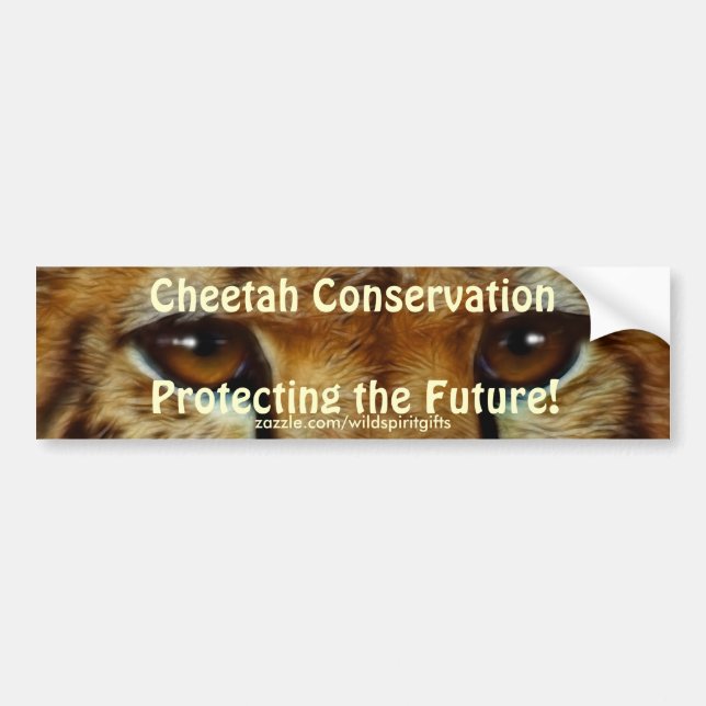 CHEETAH EYES STICKER BUMPER POUR LA Conservation D (Devant)