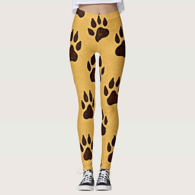 Cheetah Footprint Leggings – “Run Wild in Style” (Devant)