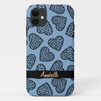Cheetah imprimer les coeurs iPhone 5 Coque
