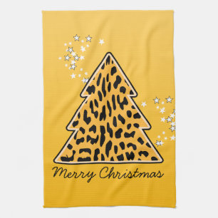 Cheetah léopard Serviette d'arbre de Noël
