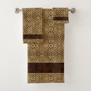Cheetah Poster de animal avec Gold Trimmed Brown B