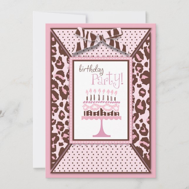 Cheetah Print & Birthday Cake (Devant)