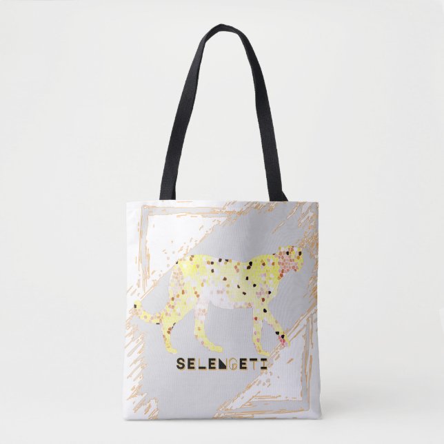 Cheetah Small Tote Bag (Devant)