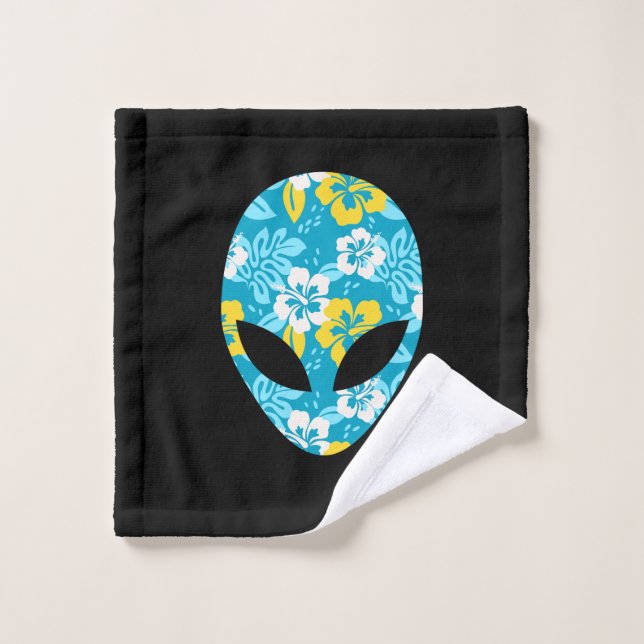 Chef Alien hawaïen - Drôle Alien (Gant de toilette)