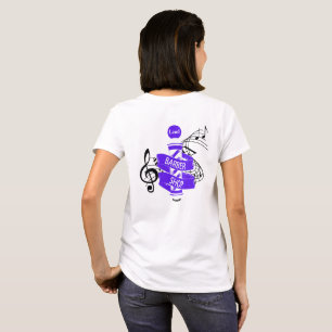 Chef Barbershop Harmony Purple Design T-shirt