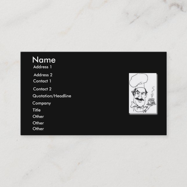 Chef Carte de visite (Devant)