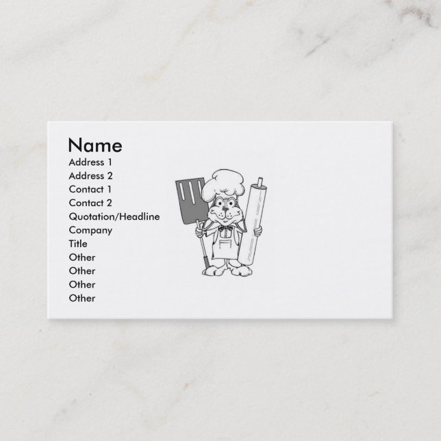 Chef Carte de visite (Devant)
