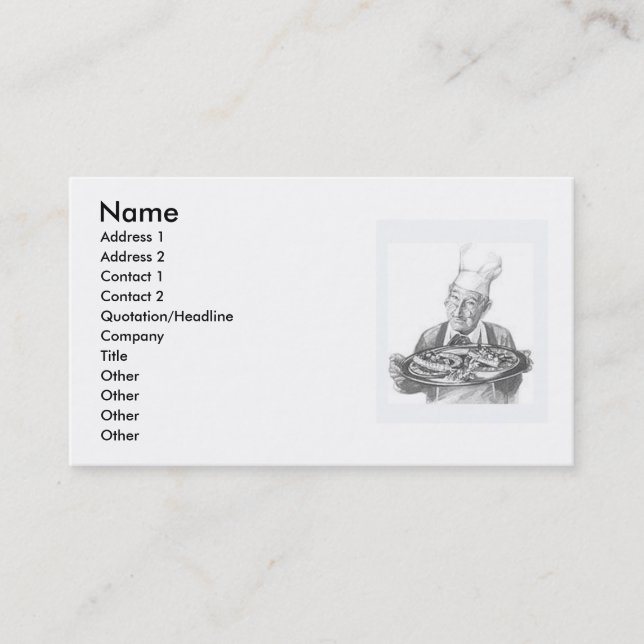 Chef Carte de visite (Devant)