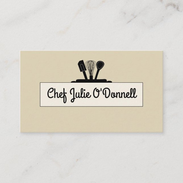 Chef Carte de visite culinaire (Devant)