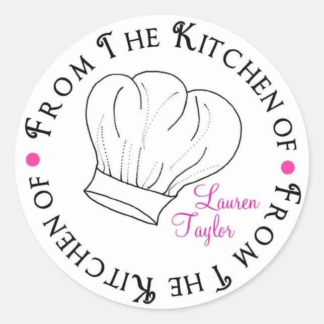 Chef Casquette Cuisine de cuisson Stickers cuisine (Devant)