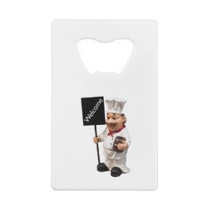 Chef cuisinier - Carte de menu BIENVENUE