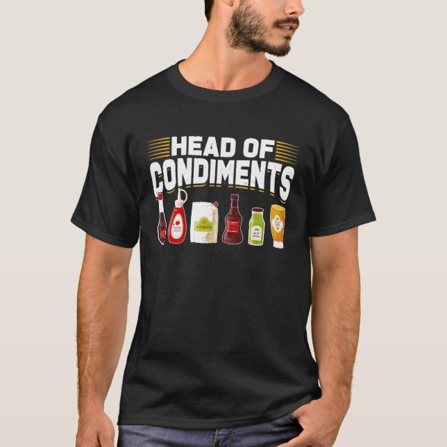 Chef De Condiments Barbecue T-Shirt (Devant)