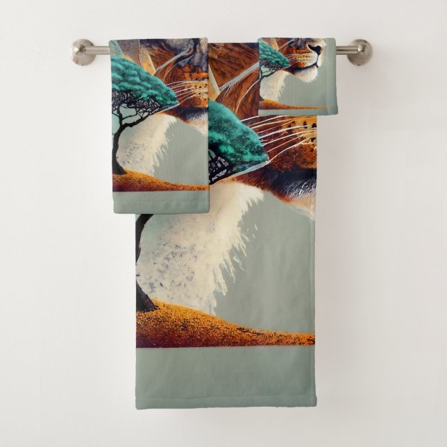 Chef de lion Safari Africain (En situation)