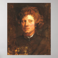 Chef d'un jeune homme - van Dyck Poster d'art