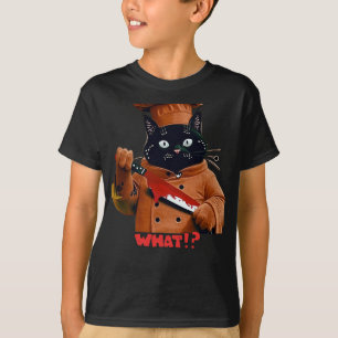 Chef éffrayant Chat "Quoi ! ?" T-shirt enfant d'Ha