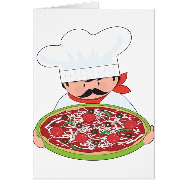 Chef et pizza (Devant)