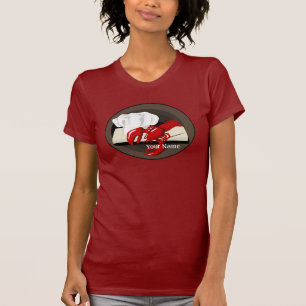 Chef homard Modèle Dames T-shirt rouge