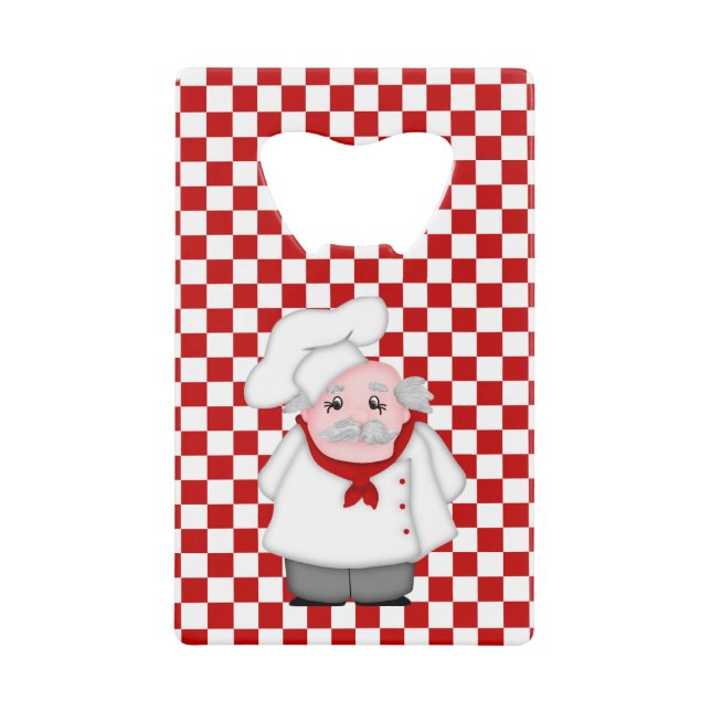 Chef Italiano-Carte de crédit Bottle Opener 01 (Devant)