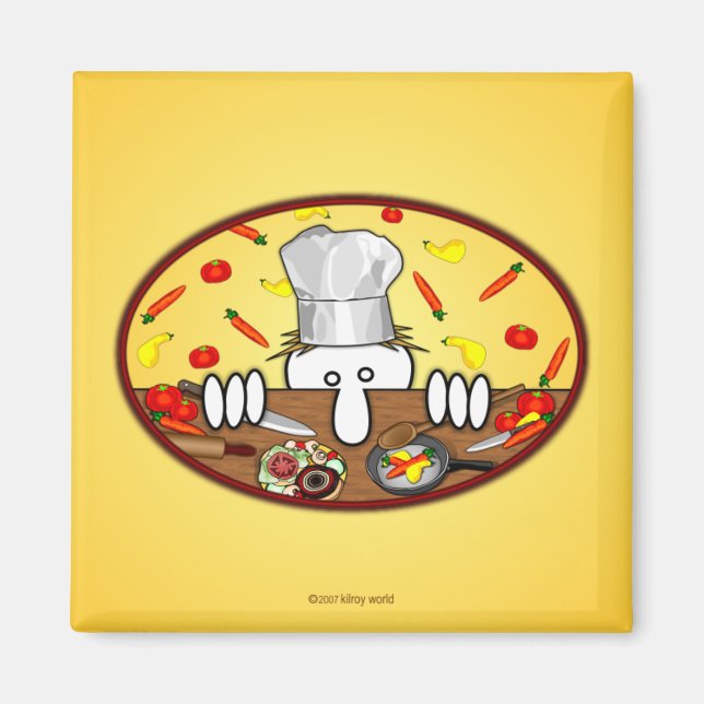 Chef Kilroy Magnet (Devant)