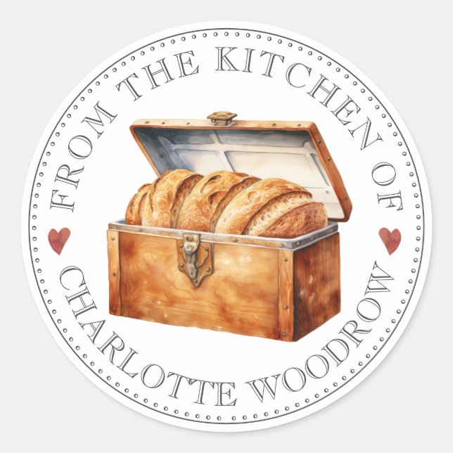 Chef pâtissier Pain Maison Étiquette alimentaire (Devant)