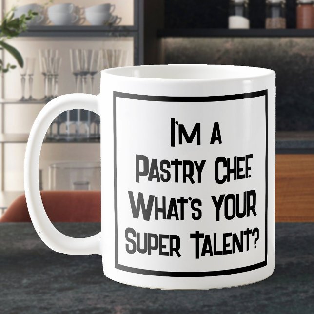 Chef pâtissier Super Talent. Café Mug (Créateur téléchargé)