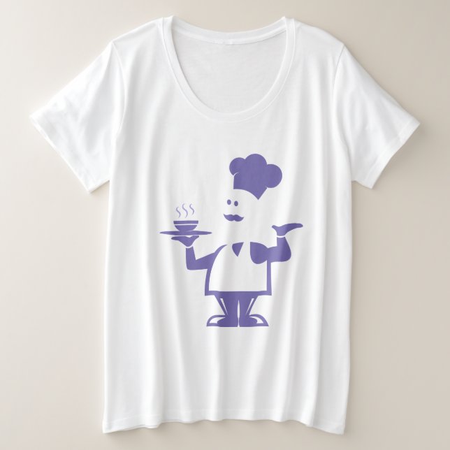 Chef tenant un bol de soupe (Design devant)