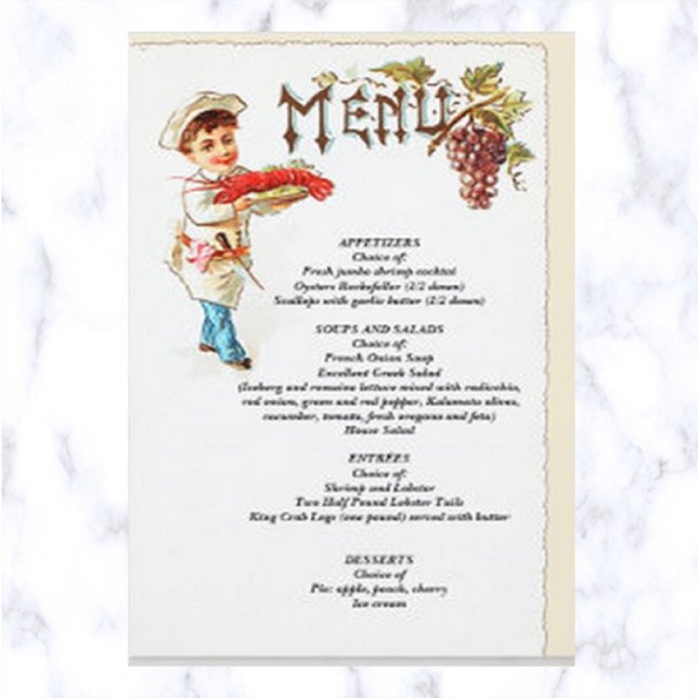 Chef Vintage avec homard (Créateur téléchargé)