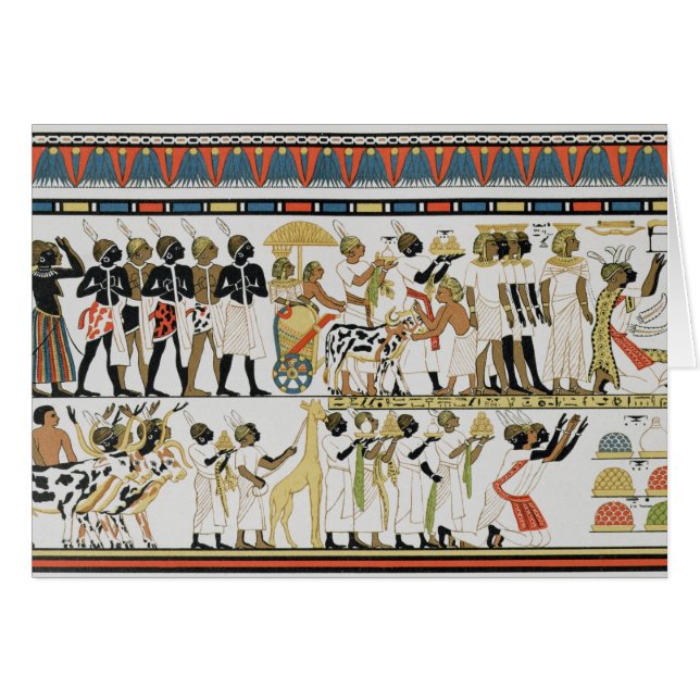 Chefs de Nubian apportant des présents (Devant horizontal)