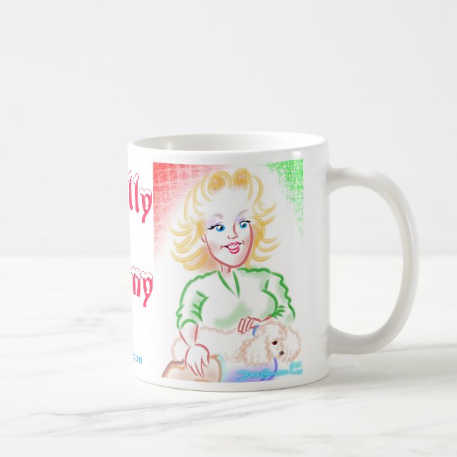 Chelly et tasse de la caricature du lapin (Droite)