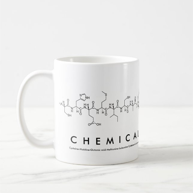 ChemicalMechanism nom de peptide mug (Gauche)