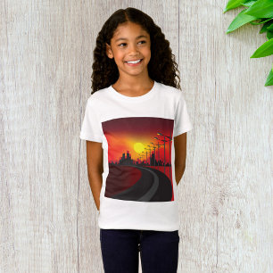 Chemin À Sunset Girls T-Shirt