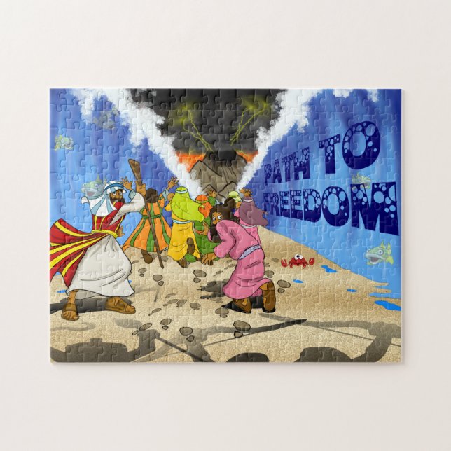 Chemin au puzzle d'histoire de bible de la liberté (Horizontal)