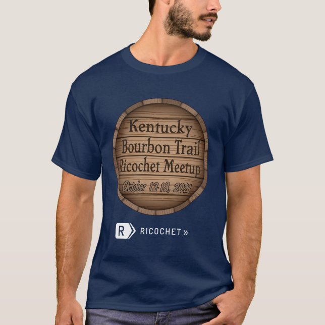 Chemin Bourbon du Kentucky T-shirt Ricochet Meetup (Devant)